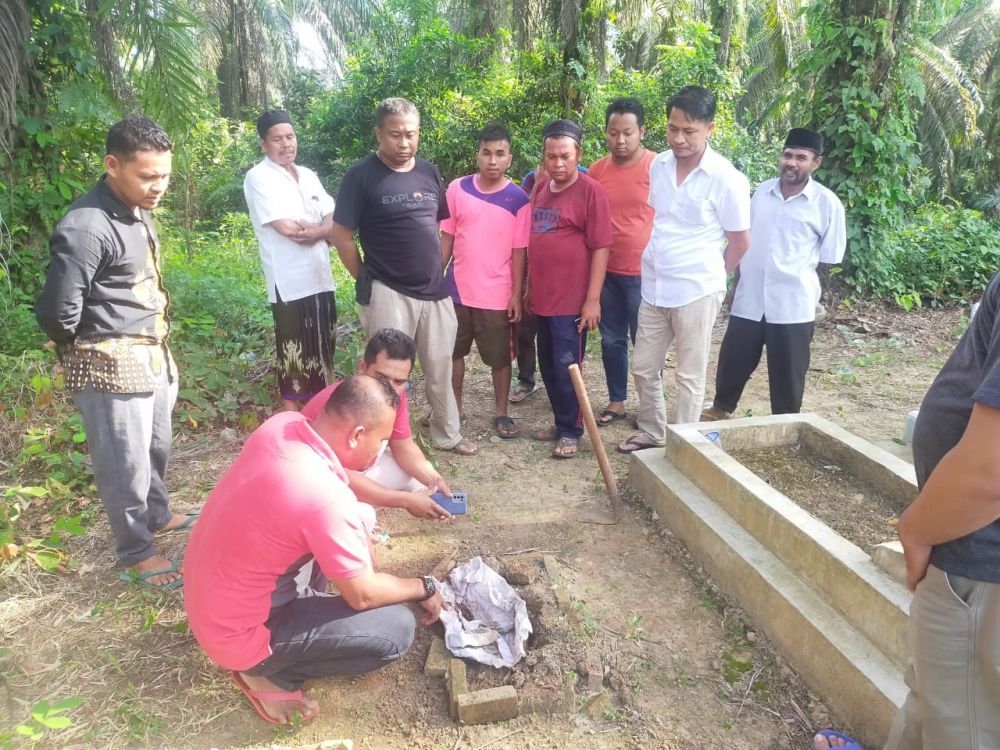 Geger! Makam Bayi di Rohul Riau Dibongkar OTK, Tali Kafan Raib