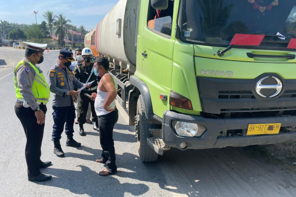 Dishub Riau Tilang 844 Unit Truk Kelebihan Dimensi, Kurun 6 Bulan