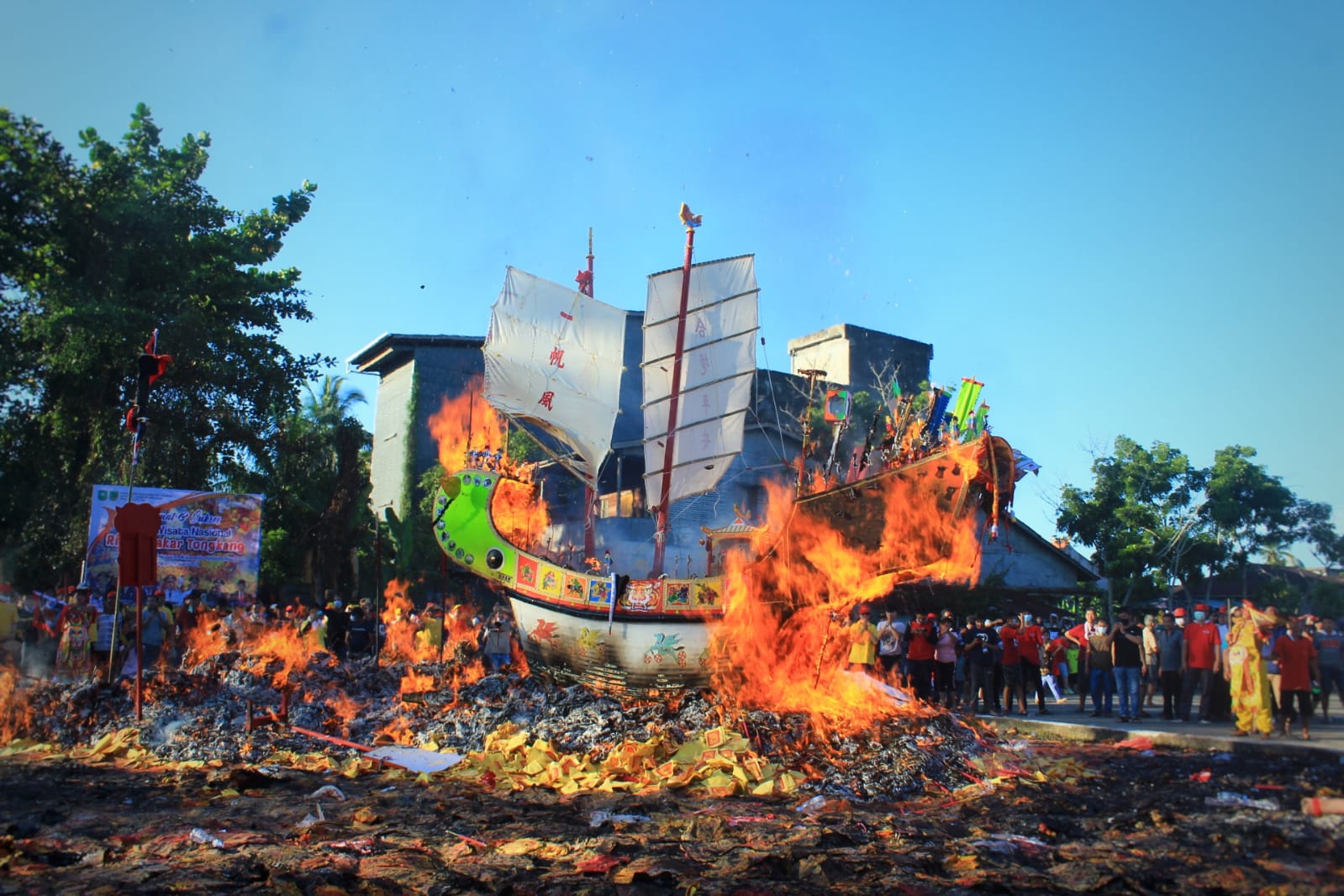Ivent Nasional Bakar Tongkang Bagansiapiapi Riau Digelar Sederhana, Ingatkan Pentingnya Toleransi