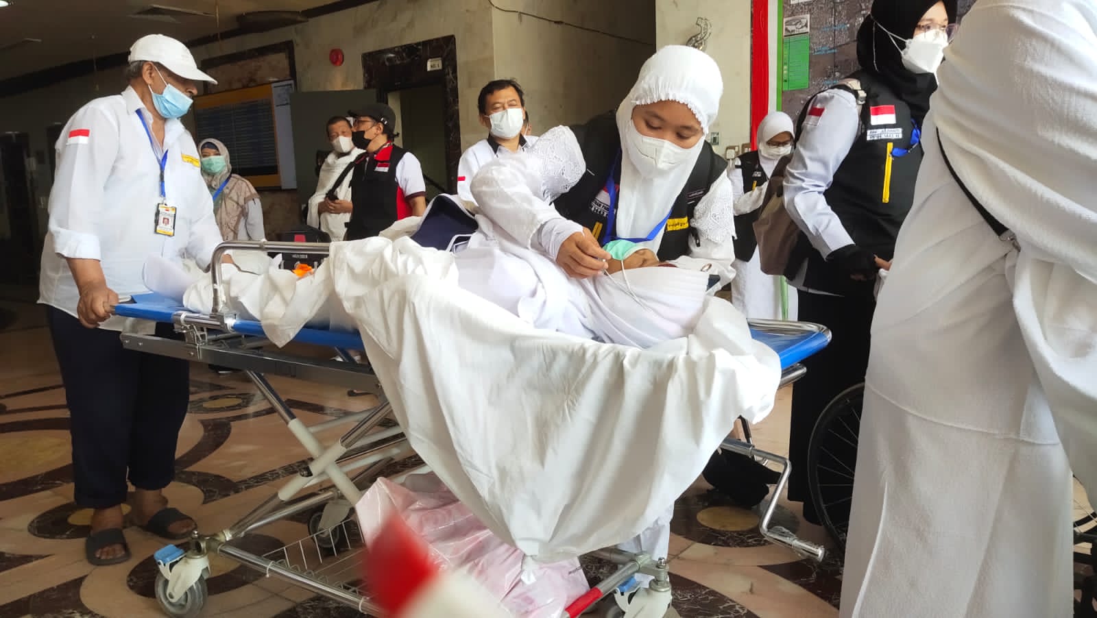 Jemaah haji Indonesia di klinik kesehatan Arab Saudi