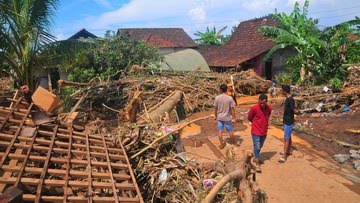 Sisa banjir bandang di Pati Jawa Tengah