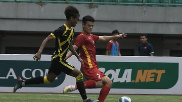 Pertandingan Vietnam melawan Malaysia di AFF U-19 tahun 2022