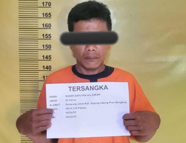 Residivis pencurian sepeda motor di Pekanbaru. F. :. RIAULINK