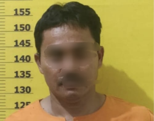 Tersangka judi sabung ayam di Rohil. F : HMSPOL