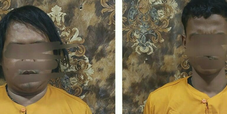 Tersangka judi chip higgs domino di Meranti. F : IST