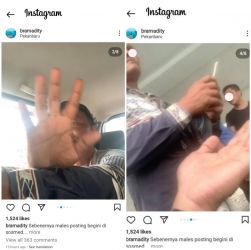 Foto aksi pemalakan di Bandara SSQ II Pekanbaru yang viral di medsos. F. :. CAKAPLAH.COM