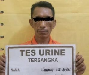 Tersangka penjual slot judi online di Rohil. F :CAKAPLAH.COM