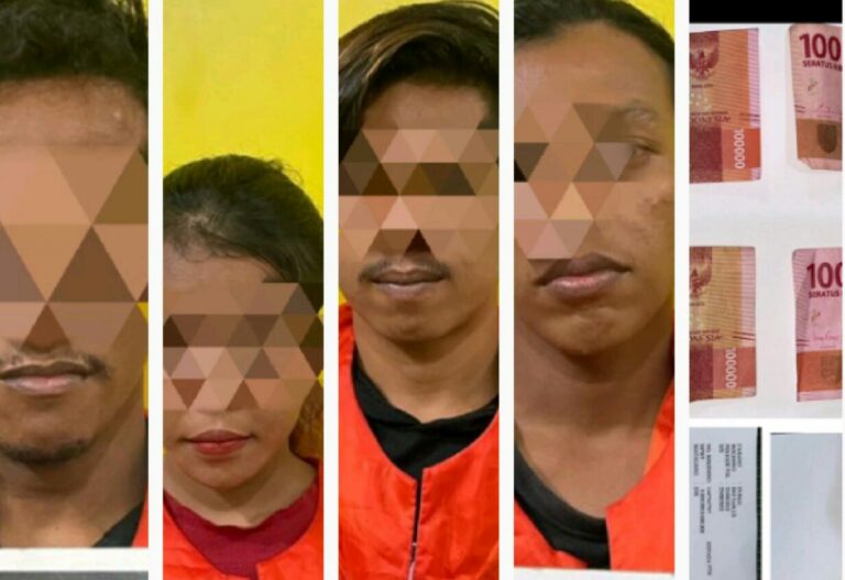 Tersangka dan barang bukti. F :. HMSPOL