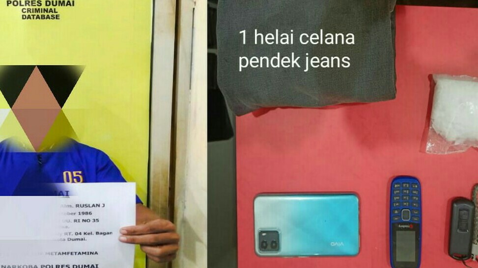 Polres Dumai Ciduk Pengedar Sabu di Buluhkasap, Sita BB  67 Gram Lebih