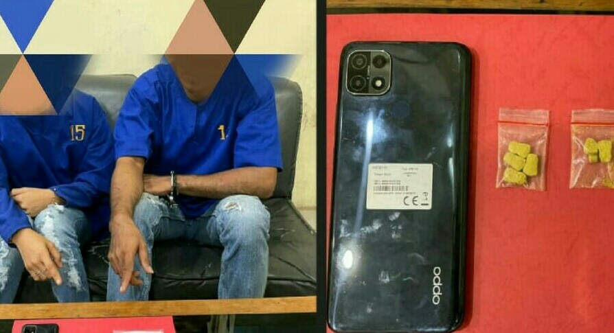 Satresnarkoba Polres Dumai Ciduk Kurir Ekstasi di Parkiran Hotel