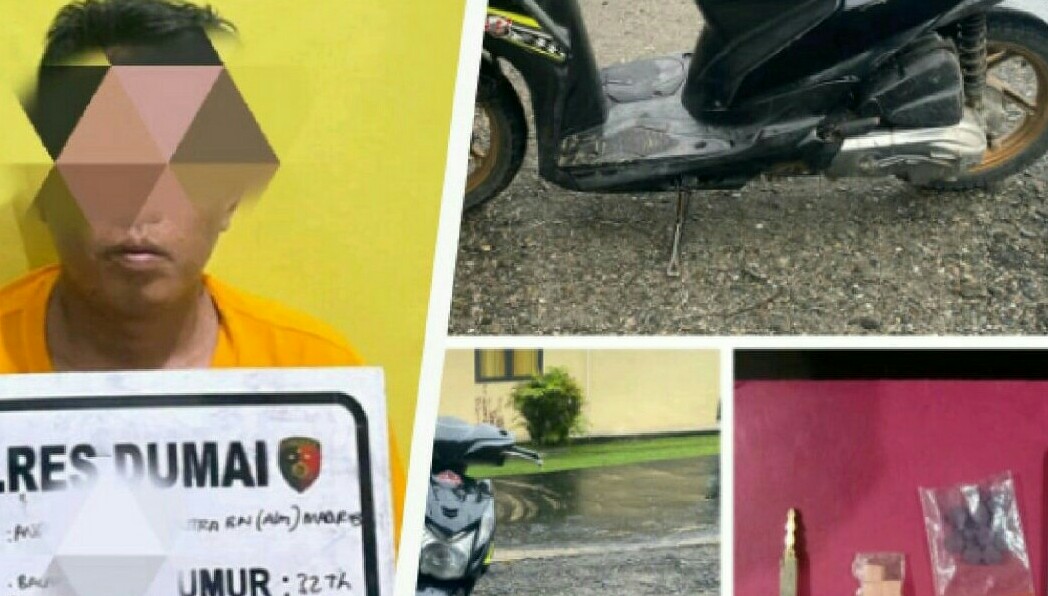 Gawat! Polisi Dumai Tangkap Warga Rohil, Simpan 13 Butir Ineks