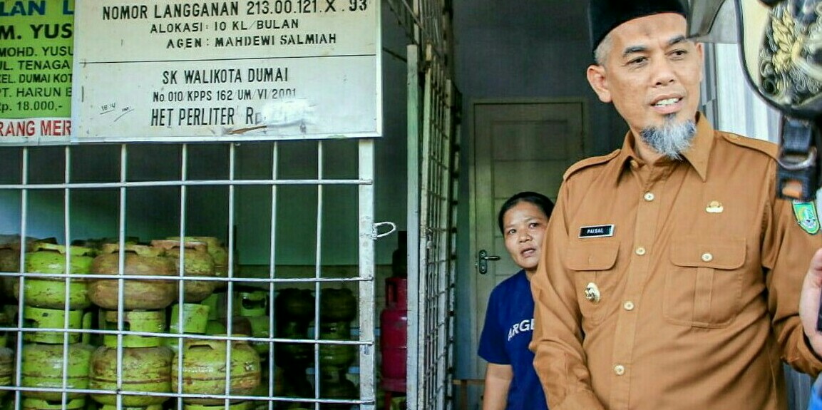 Wako Dumai Sidak, Eh! Gas 3 Kg Menumpuk di Pangkalan