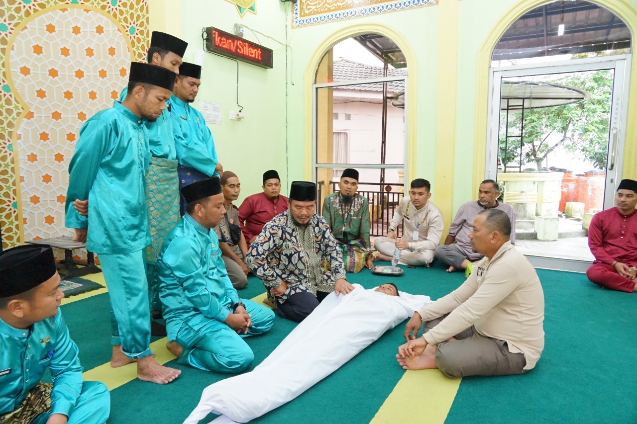 Sukseskan Program Unggulan Bupati Bengkalis, Kesosbud Kecamatan Mandau Sosialisasikan Pelatihan Fardhu Kifayah