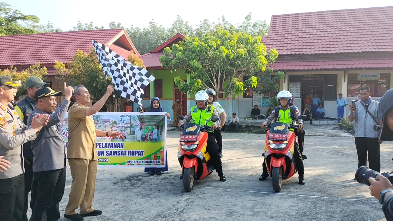 SAMSAT Tanjak Bengkalis Dilaunching Gubernur Riau, Kapolres Siap Berikan Pelayanan Maksimal 