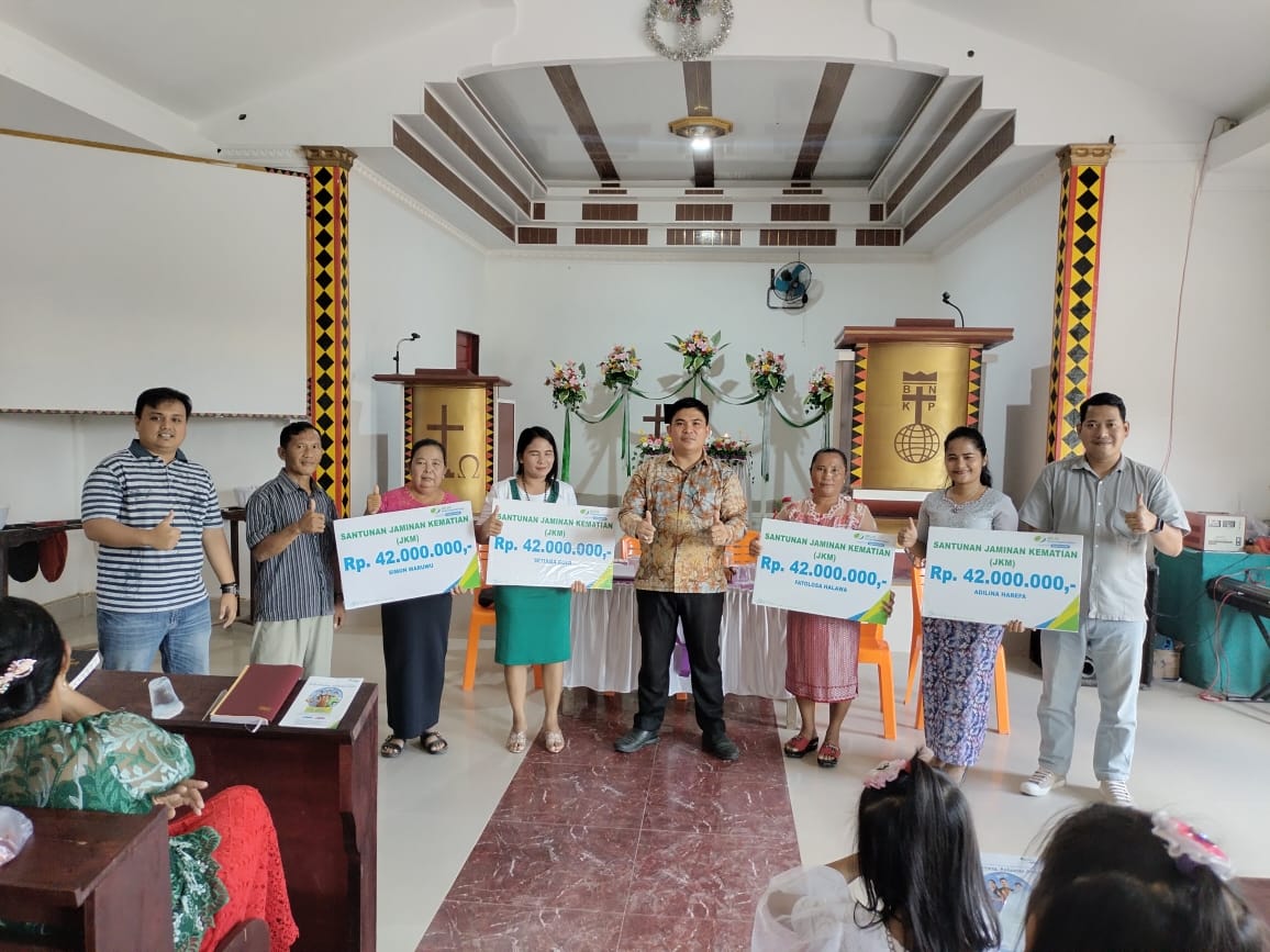 BPJS Ketenagakerjaan Cabang Duri Serahkan Santunan JKM 