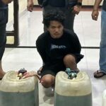 POLISI Cokok Pencuri Pertalite dan Jaring Ikan di Jalan Perniagaan Bagansiapiapi