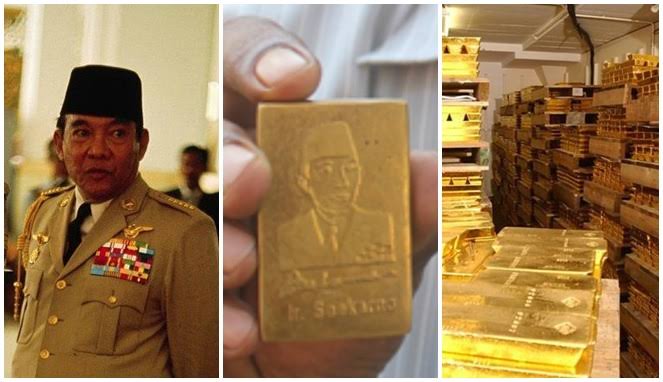 Presiden pertama RI Soekarno diduga punya emas batangan di Bank Swiss. F : int
