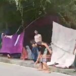 VIRAL Pekanbaru : Penampungan Penuh, Etnis Rohingya Tinggal di Trotoar Jalan