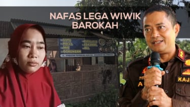 Kajari Pringsewu Ade Indrawan SH MH dan Wiwik Barokah. f : ist