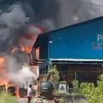 PLTD Lemang Terbakar, Listrik Dua Kecamatan di Meranti Padam Total