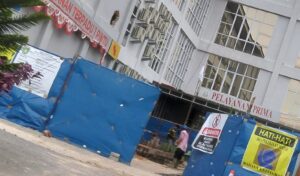 Lokasi proyek lift Kejari Dumai. (f:ist)