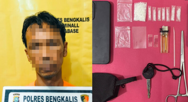 Resahkan Warga, Polisi Ciduk Pengedar Sabu di Kawasan Sudirman Bengkalis 