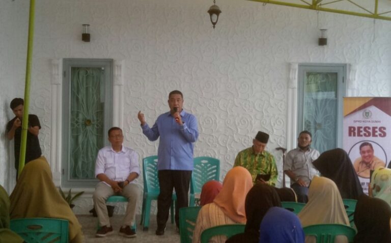 Reses Ir Johannes MP Tetelepta di Dumai Selatan. (f : ist)