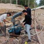 Polisi Gerebek Lokasi PETI di Desa Teberau Panjang Gunung Toar Kuansing 