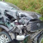 Usai Ikut Karhutla Fun Run, Mobdin Bupati Kuansing Kecelakaan Fatal, Bagian Depan Hancur 
