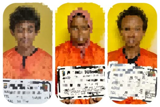 Emak-emak Serta Dua Pria Diangkut ke Kantor Polisi, Beraksi di Rumah Kosong Rimba Sekampung Dumai 