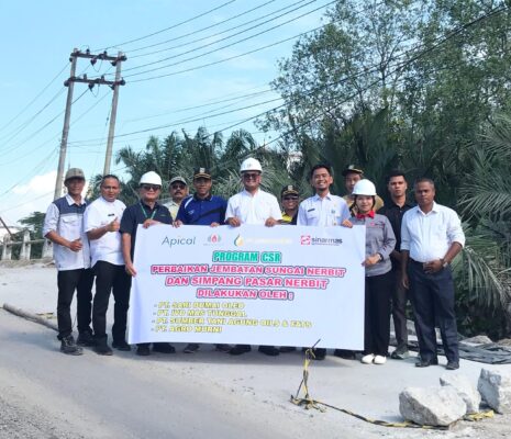 Apical Fasilitasi Perbaikan Jalan dan Jembatan di Kelurahan Lubuk Gaung Dumai