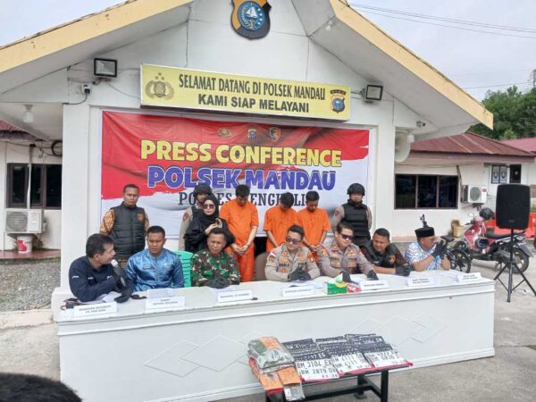 Dijual di Facebook, Polsek Mandau Ungkap Kasus Curanmor Puluhan Kendaraan, Pelaku Oknum Karyawan Subkon PT PHR 