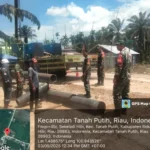 Pipa Minyak PT PHR Bocor di Sekeladi Tanah Putih, 4 Anggota Koramil 0321-02/TP Amankan Lokasi