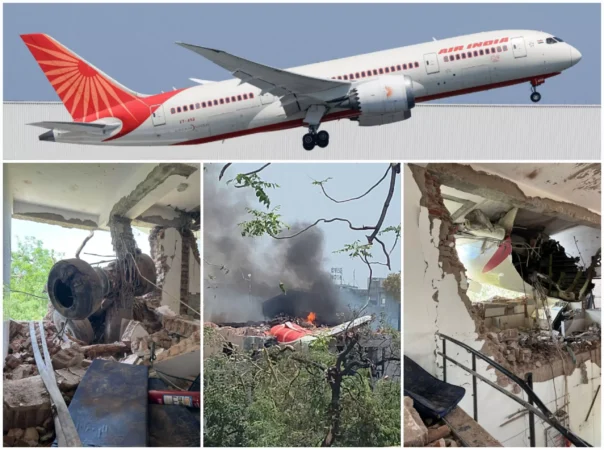 Pesawat Air India Jatuh di Asrama Mahasiswa Kedokteran, 260 Orang Tewas 