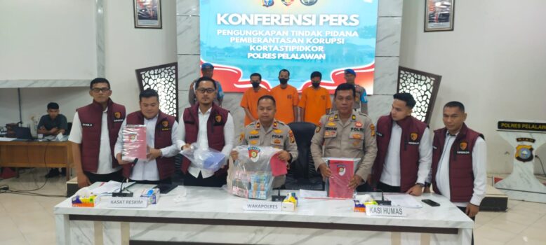 Tiga Koruptor Sawit Mendekam dalam Penjara Mapolres Pelalawan 