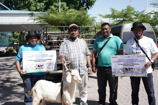 Idul Adha 1446 H, Pelindo Group Dumai Salurkan 8 Sapi dan 29 Ekor Kambing