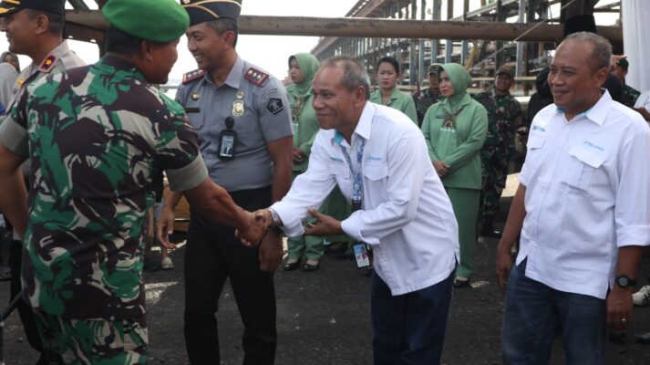 Serpas Satbrigif TP 89, Yonif TP 850 dan Yonif TP 851 Berlangsung Haru di Pelabuhan Pelindo Dumai 