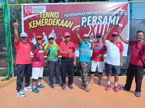 Sempena HUT RI ke-80, Pelindo Dumai Semarakkan Open Tenis Lapangan Persami XIII