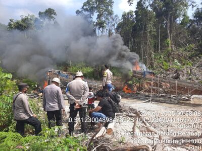 Razia PETI Besar-besaran, Polres Inhu Tekad Bersihkan Sungai Indragiri 