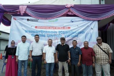 Sempena HUT RI, Pelindo Dumai Cek Kesehatan Gratis untuk TKBM Pelabuhan 