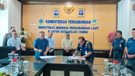 Pelindo Dumai Teken MoU Jasa Tunda Pandu Kapal di Terminal Khusus PT STA
