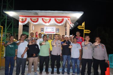 Kapolres Dumai Tiba-tiba Datangi Poskamling Tanjung Palas Malam Hari, Ini Imbauannya!