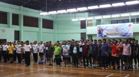 Pelindo Dumai Apresiasi Turnamen Badminton HUT TNI Angkatan Laut 