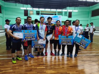 Andil Pelindo Dumai dalam Turnamen Badminton Hari Jadi ke-80 TNI AL