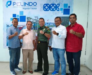 EGM Pelindo Jonathan Ginting Terima Kunjungan Dandim 0320 Dumai 