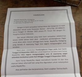 Surat Misterius Ganggu PKL Tamansari, Diduga Dibekingi PT Timah 
