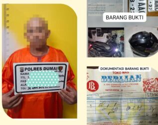 Pria Botak Jambret Cewek Cantik di Tegalega Dumai, Gelang Emas Lesap 