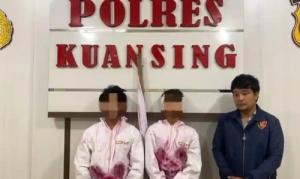 Sebulan Beraksi, Polisi Tangkap Dua ‘Pocong Keliling’ di Kuansing
