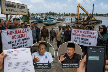 Polemik Normalisasi Muara Jelitik Memanas, Dua Kelompok Nelayan Berseberangan
