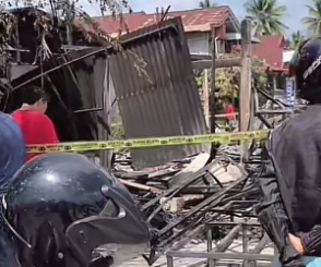 Deretan Kios di Perbatasan Pekanbaru-Kampar Ludes Terbakar 